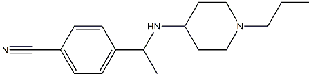 4-{1-[(1-propylpiperidin-4-yl)amino]ethyl}benzonitrile Struktur