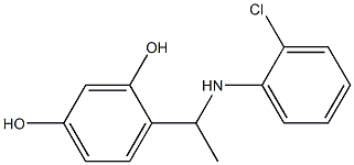 4-{1-[(2-chlorophenyl)amino]ethyl}benzene-1,3-diol
