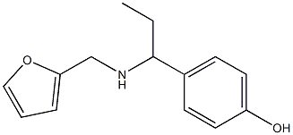 4-{1-[(2-furylmethyl)amino]propyl}phenol Structure