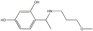 4-{1-[(3-methoxypropyl)amino]ethyl}benzene-1,3-diol Structure