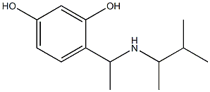 4-{1-[(3-methylbutan-2-yl)amino]ethyl}benzene-1,3-diol Structure