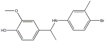 4-{1-[(4-bromo-3-methylphenyl)amino]ethyl}-2-methoxyphenol