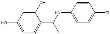 4-{1-[(4-chlorophenyl)amino]ethyl}benzene-1,3-diol