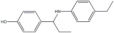4-{1-[(4-ethylphenyl)amino]propyl}phenol Structure
