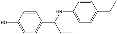 4-{1-[(4-ethylphenyl)amino]propyl}phenol Struktur