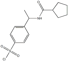 4-{1-[(cyclopentylcarbonyl)amino]ethyl}benzenesulfonyl chloride