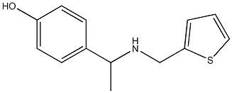 4-{1-[(thiophen-2-ylmethyl)amino]ethyl}phenol Structure