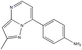 4-{2-methylpyrazolo[1,5-a]pyrimidin-7-yl}aniline Struktur