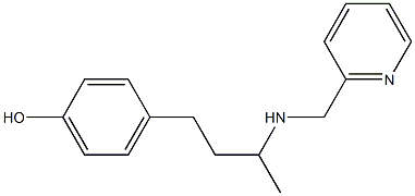 4-{3-[(pyridin-2-ylmethyl)amino]butyl}phenol 结构式
