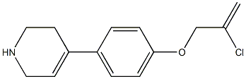 4-{4-[(2-chloroprop-2-en-1-yl)oxy]phenyl}-1,2,3,6-tetrahydropyridine Structure