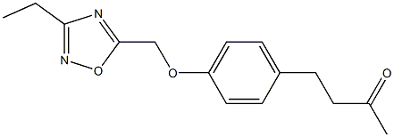 4-{4-[(3-ethyl-1,2,4-oxadiazol-5-yl)methoxy]phenyl}butan-2-one Structure