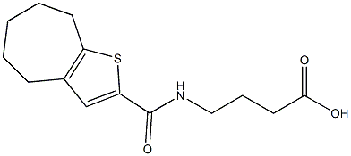 4-{4H,5H,6H,7H,8H-cyclohepta[b]thiophen-2-ylformamido}butanoic acid|