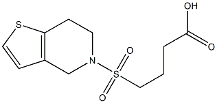 4-{4H,5H,6H,7H-thieno[3,2-c]pyridine-5-sulfonyl}butanoic acid 结构式