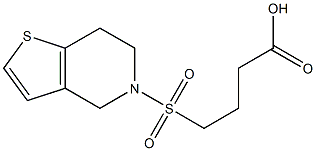 4-{4H,5H,6H,7H-thieno[3,2-c]pyridine-5-sulfonyl}butanoic acid Struktur