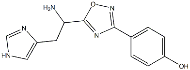 4-{5-[1-amino-2-(1H-imidazol-4-yl)ethyl]-1,2,4-oxadiazol-3-yl}phenol