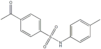 4-acetyl-N-(4-methylphenyl)benzene-1-sulfonamide Structure