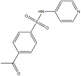 4-acetyl-N-(pyridin-4-yl)benzene-1-sulfonamide Structure