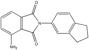 4-amino-2-(2,3-dihydro-1H-inden-5-yl)-2,3-dihydro-1H-isoindole-1,3-dione,,结构式