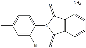 4-amino-2-(2-bromo-4-methylphenyl)-2,3-dihydro-1H-isoindole-1,3-dione Struktur