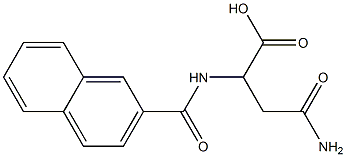 4-amino-2-(2-naphthoylamino)-4-oxobutanoic acid 结构式