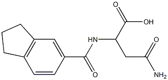4-amino-2-[(2,3-dihydro-1H-inden-5-ylcarbonyl)amino]-4-oxobutanoic acid