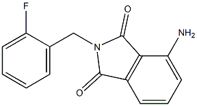 4-amino-2-[(2-fluorophenyl)methyl]-2,3-dihydro-1H-isoindole-1,3-dione 结构式