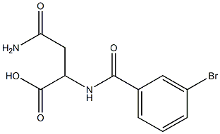 4-amino-2-[(3-bromobenzoyl)amino]-4-oxobutanoic acid
