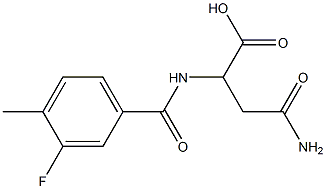 4-amino-2-[(3-fluoro-4-methylbenzoyl)amino]-4-oxobutanoic acid