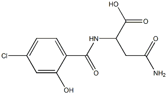 4-amino-2-[(4-chloro-2-hydroxybenzoyl)amino]-4-oxobutanoic acid