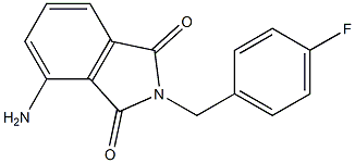 4-amino-2-[(4-fluorophenyl)methyl]-2,3-dihydro-1H-isoindole-1,3-dione Structure