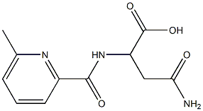 4-amino-2-{[(6-methylpyridin-2-yl)carbonyl]amino}-4-oxobutanoic acid