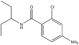 4-amino-2-chloro-N-(1-ethylpropyl)benzamide,,结构式