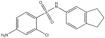 4-amino-2-chloro-N-(2,3-dihydro-1H-inden-5-yl)benzene-1-sulfonamide