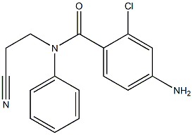 4-amino-2-chloro-N-(2-cyanoethyl)-N-phenylbenzamide 结构式