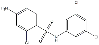 4-amino-2-chloro-N-(3,5-dichlorophenyl)benzene-1-sulfonamide,,结构式