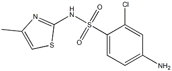 4-amino-2-chloro-N-(4-methyl-1,3-thiazol-2-yl)benzene-1-sulfonamide|