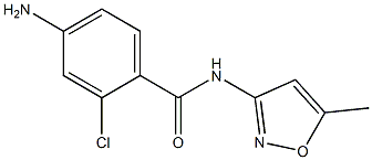 4-amino-2-chloro-N-(5-methylisoxazol-3-yl)benzamide,,结构式