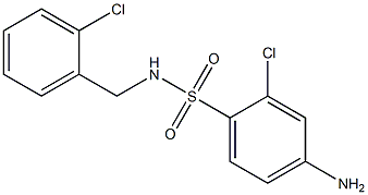 4-amino-2-chloro-N-[(2-chlorophenyl)methyl]benzene-1-sulfonamide