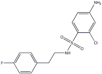 4-amino-2-chloro-N-[2-(4-fluorophenyl)ethyl]benzene-1-sulfonamide|