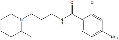 4-amino-2-chloro-N-[3-(2-methylpiperidin-1-yl)propyl]benzamide 结构式