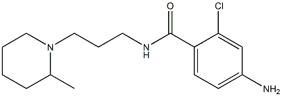 4-amino-2-chloro-N-[3-(2-methylpiperidin-1-yl)propyl]benzamide Structure