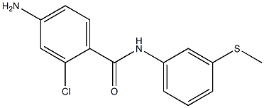 4-amino-2-chloro-N-[3-(methylsulfanyl)phenyl]benzamide 结构式