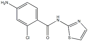 4-amino-2-chloro-N-1,3-thiazol-2-ylbenzamide 结构式