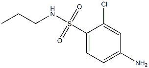 4-amino-2-chloro-N-propylbenzene-1-sulfonamide,,结构式