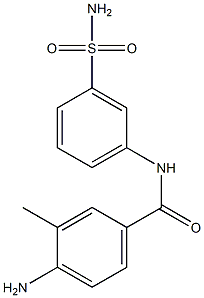 4-amino-3-methyl-N-(3-sulfamoylphenyl)benzamide 化学構造式