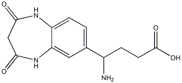 4-amino-4-(2,4-dioxo-2,3,4,5-tetrahydro-1H-1,5-benzodiazepin-7-yl)butanoic acid Structure