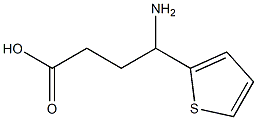 4-amino-4-(thiophen-2-yl)butanoic acid,,结构式