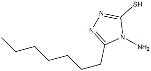 4-amino-5-heptyl-4H-1,2,4-triazole-3-thiol Structure