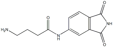 4-amino-N-(1,3-dioxo-2,3-dihydro-1H-isoindol-5-yl)butanamide Structure