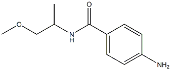 4-amino-N-(1-methoxypropan-2-yl)benzamide,,结构式